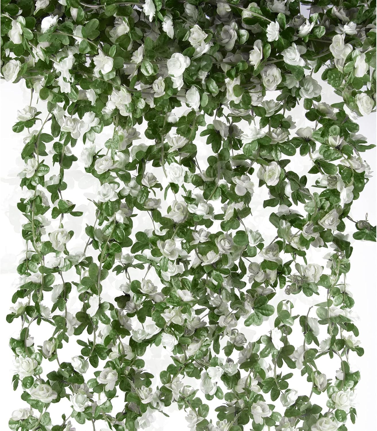 8Pcs x 8.2FT Artificial Flower Garland Floral Rose Vine Decor, Pink Flower