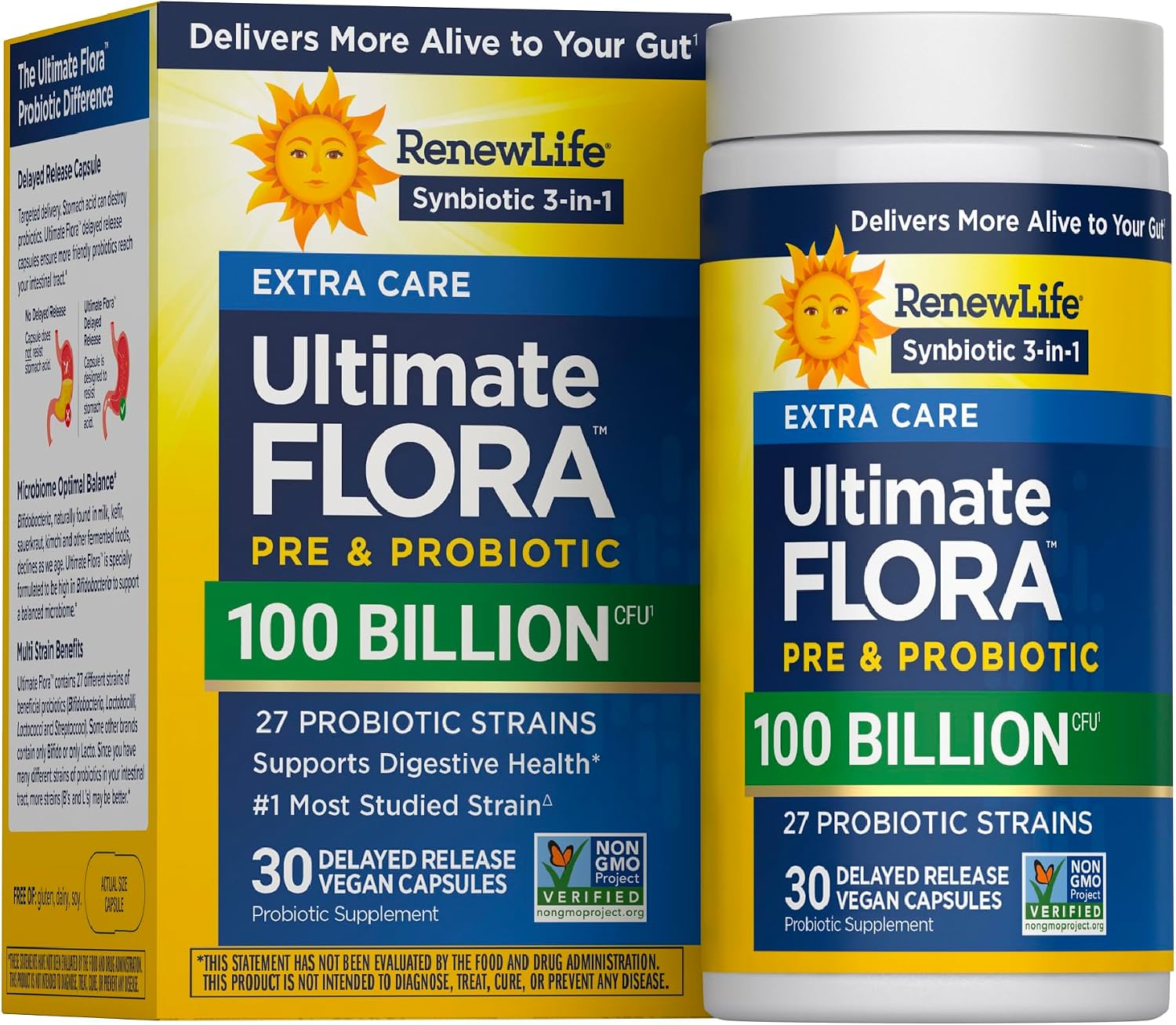 Renew Life Ultimate Flora Probiotic 80 Billion CFU | 31 Strains