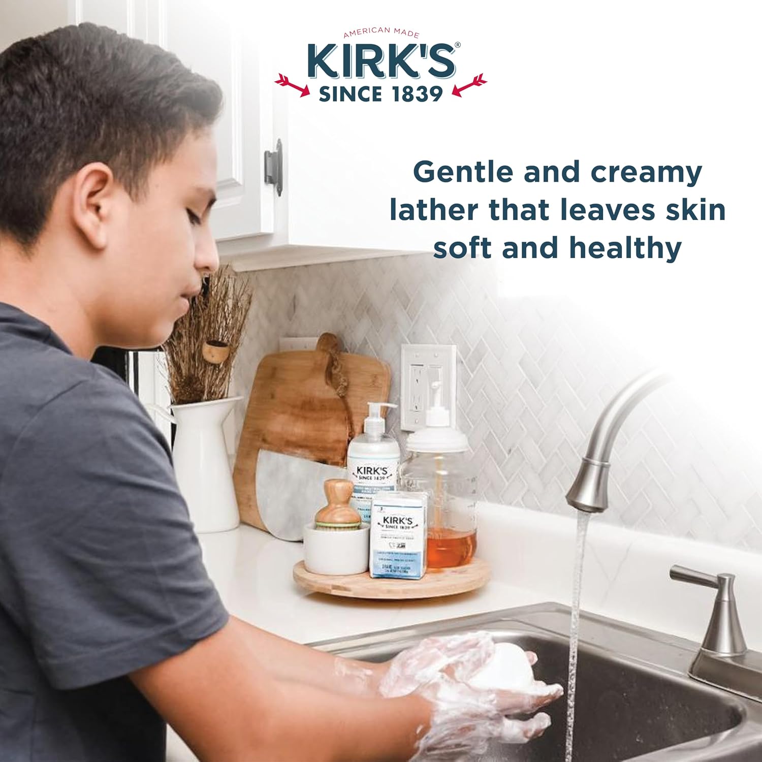 Kirk's Original Coco Castile Bar Soap Fragrance Free 4 Ounces (8 Pack)