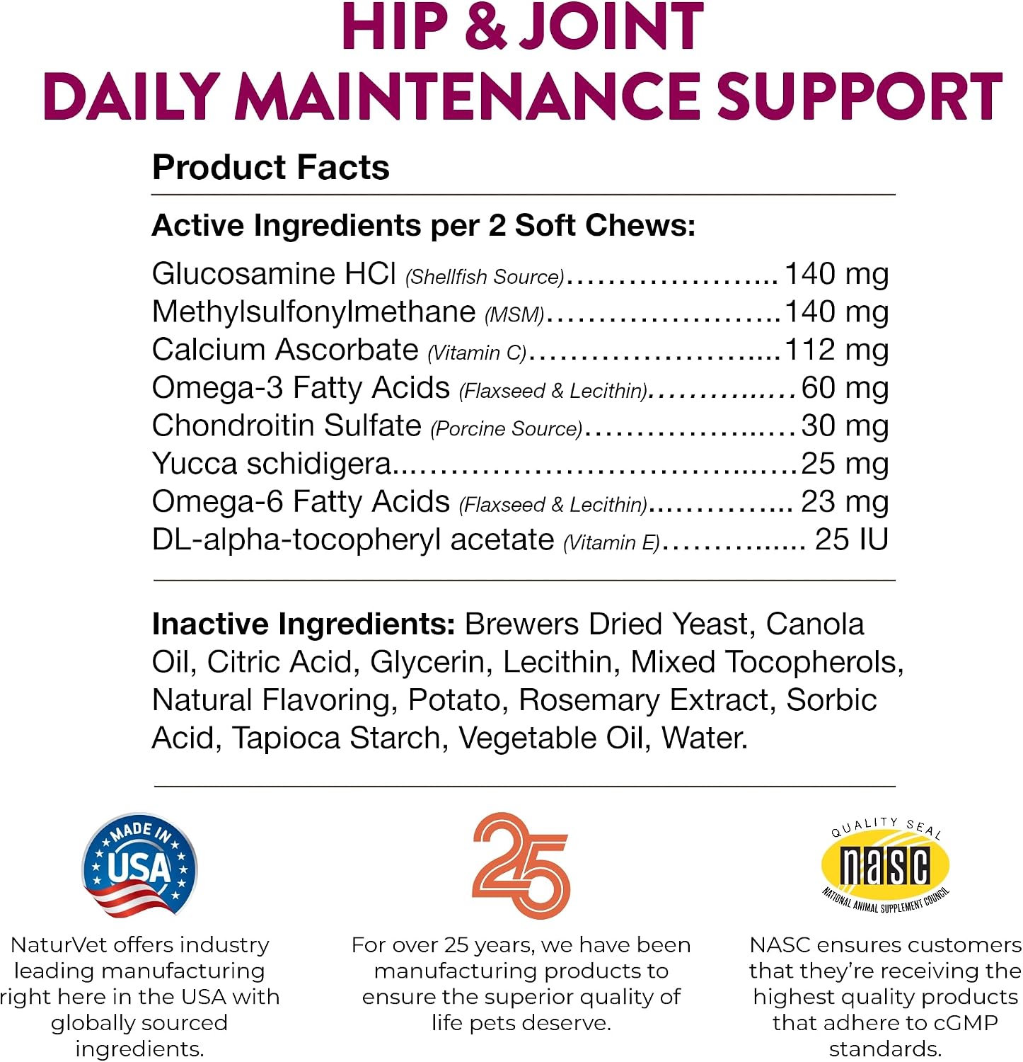 NaturVet – Senior Wellness Hip & Joint Advanced Plus Omegas | Help Support Your Pet’s Healthy Hip & Joint Function | Supports Joints, Cartilage & Connective Tissues | 120 Soft Chews