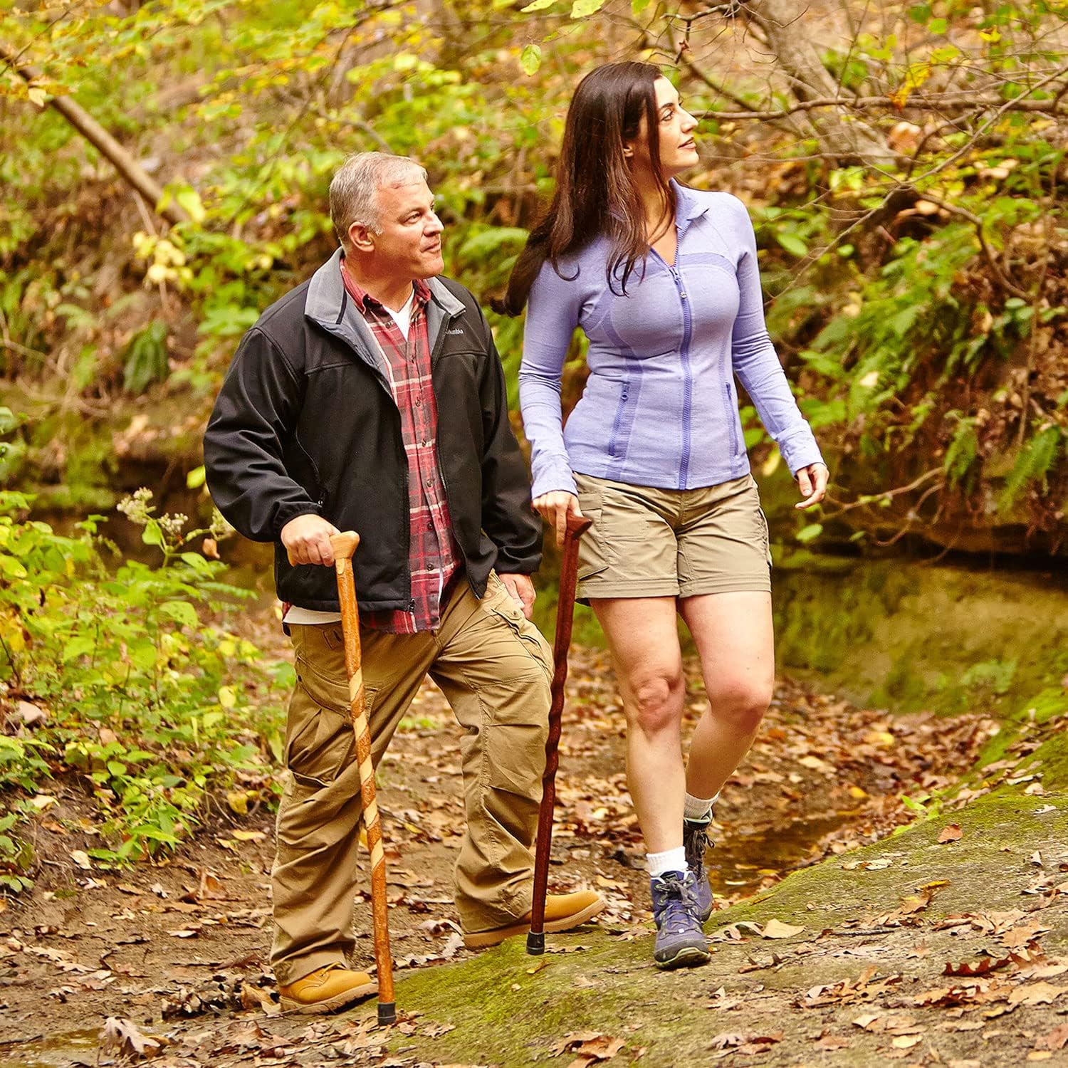 Brazos Wooden Walking Canes for Men and Women, Stable Walking Sticks for Seniors, Made in The USA