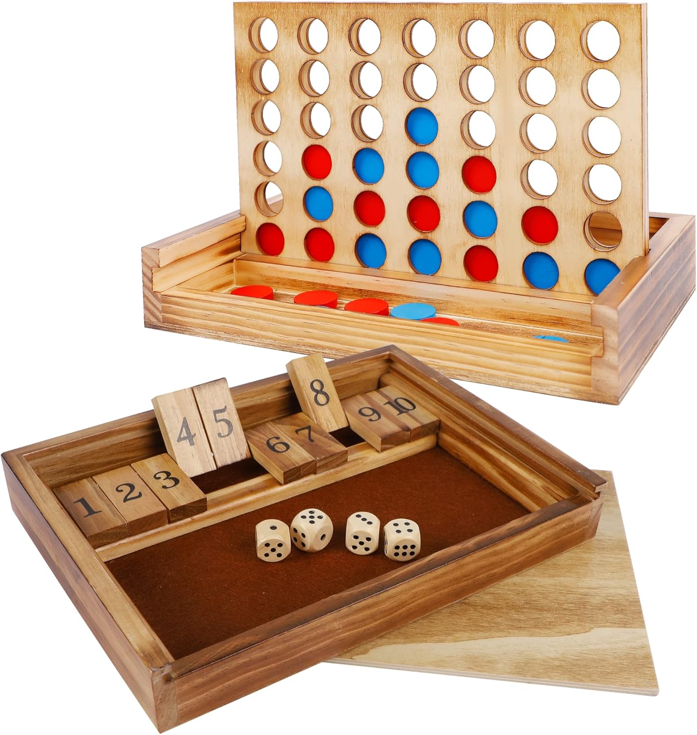 Glintoper Tic Tac Toe & 4 in a Row Tables Game Set