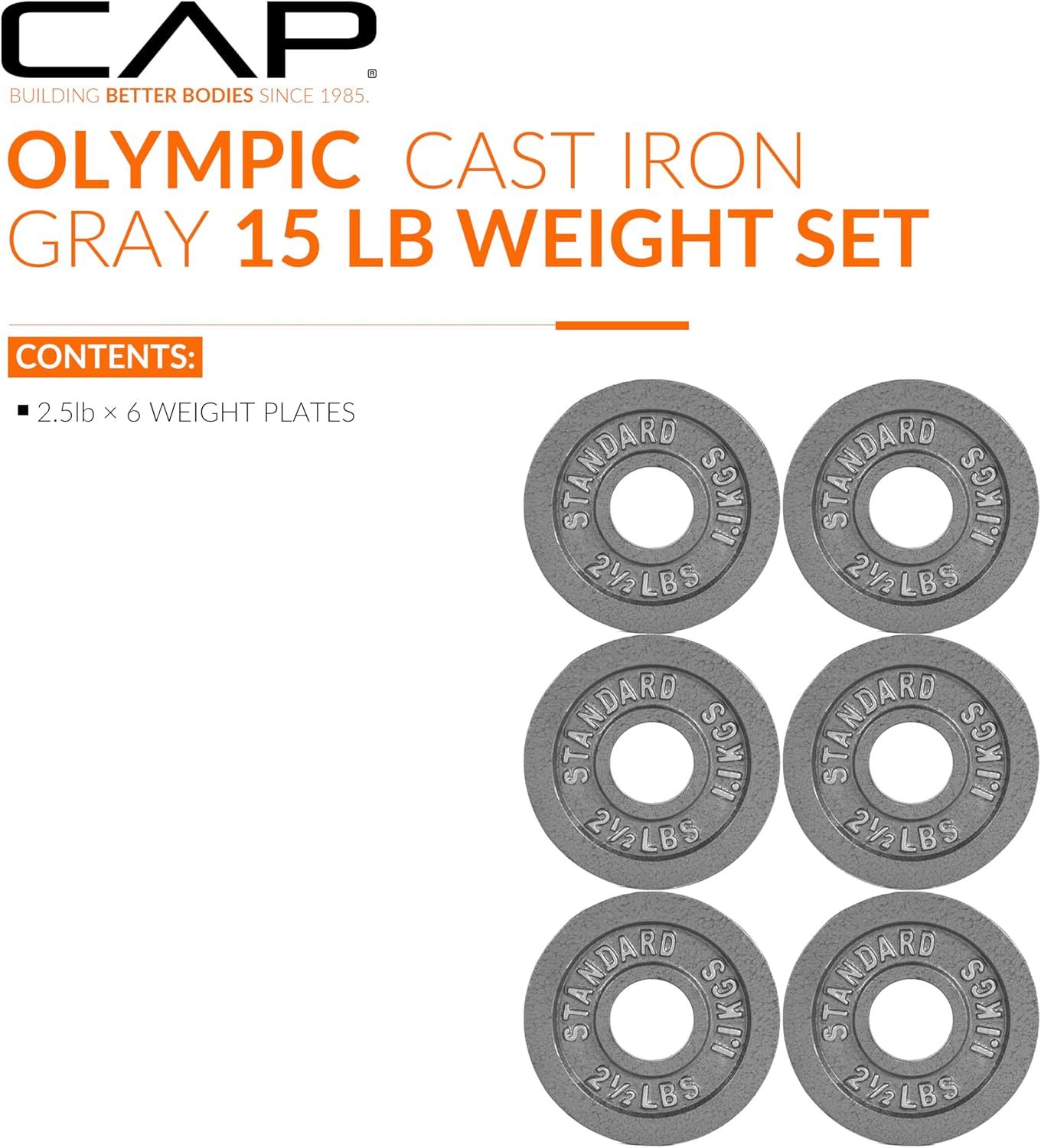 CAP Barbell 2-Inch Olympic Weight Plate | Multiple Options