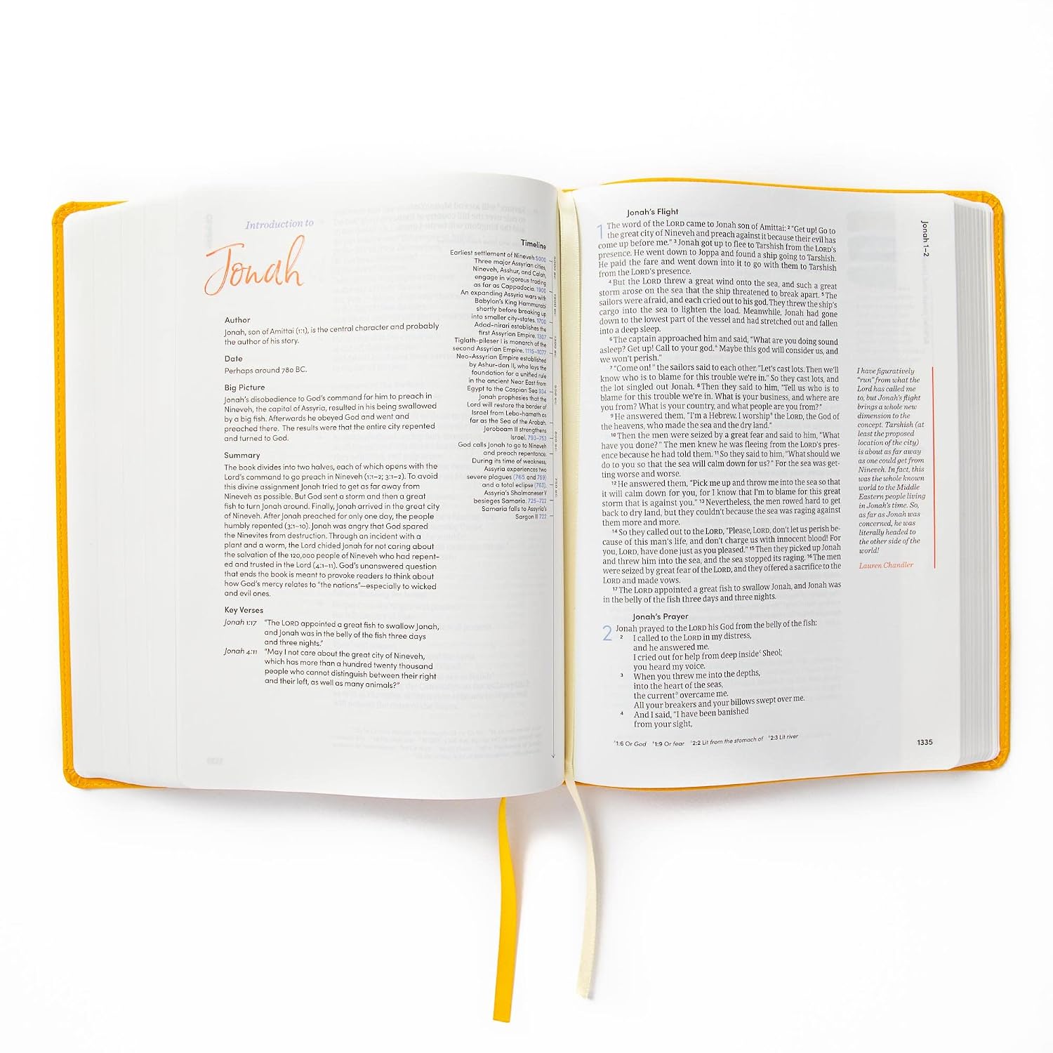 CSB Lifeway Women's Bible, Marigold LeatherTouch, Black Letter, Single-Column, Wide-Margins, Devotions, Articles, Word Studies, Character Profiles