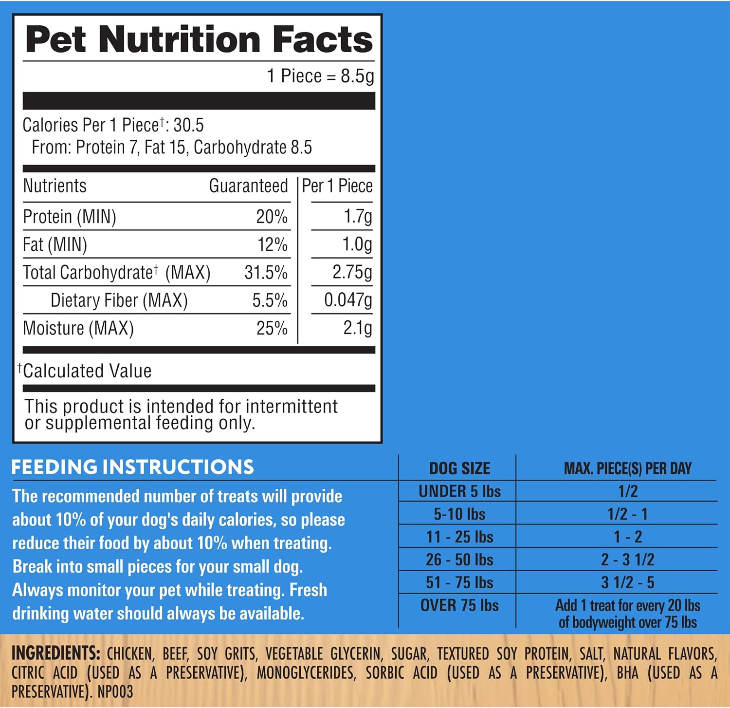 Milo’s Kitchen Chicken & Apple Sausage Slices Dog Treats, 18 Oz. Bag