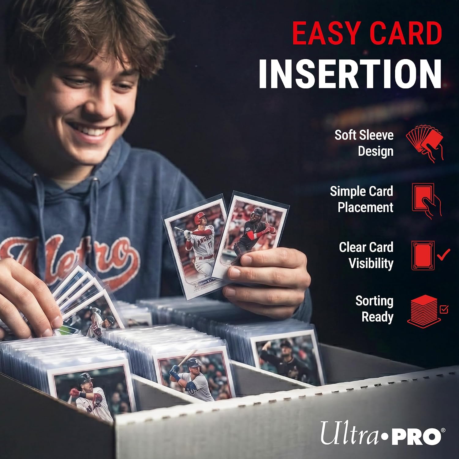 Ultra Pro Soft Card Sleeves 2-5/8" X 3-5/8", Ultra Clear (100Count)
