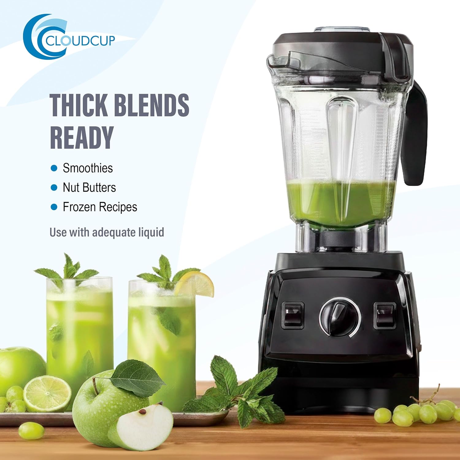 Low-Profile Tamper for Vitamix 64-ounce Low Profile and 40-ounce Containers