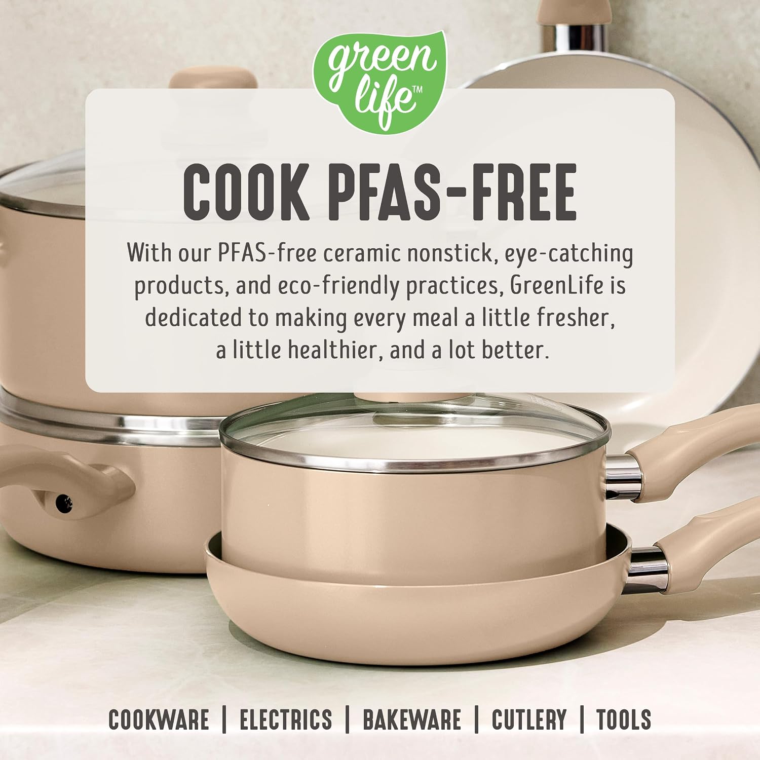 GreenLife 2 Piece (7” & 10”) Ceramic Nonstick Frying Pan Set, Turquoise | PFAS-Free Nonstick Coating, Family Skillet Set, Egg Pan, Omelet Pan, Stay-Cool Handles, Dishwasher & Oven Safe up to 350F