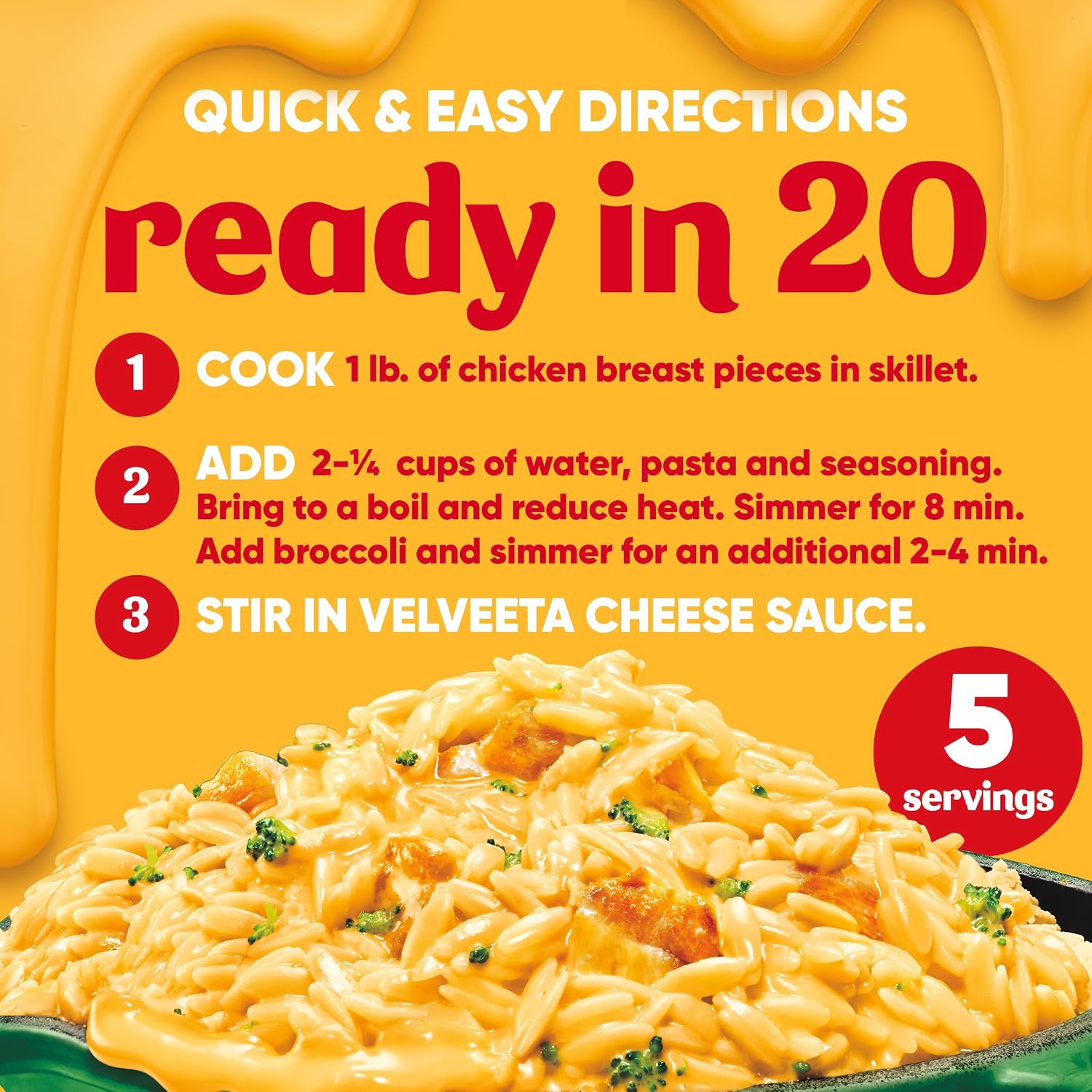 Velveeta Skillets One Pan Dinner Kit, Creamy Beef Stroganoff, 11.6 oz Box