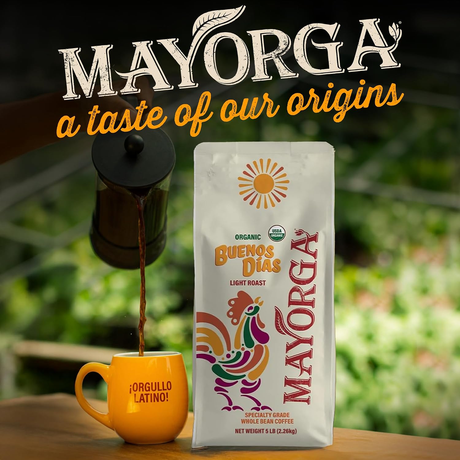Mayorga Organic Coffee 12oz Cafe Cubano Roast - Dark Roast Whole Bean Coffee Specialty Grade, 100% Arabica, Slow Roasted, Bold and Smooth Flavor with Low Acidity - USDA Organic, Non-GMO, Kosher,