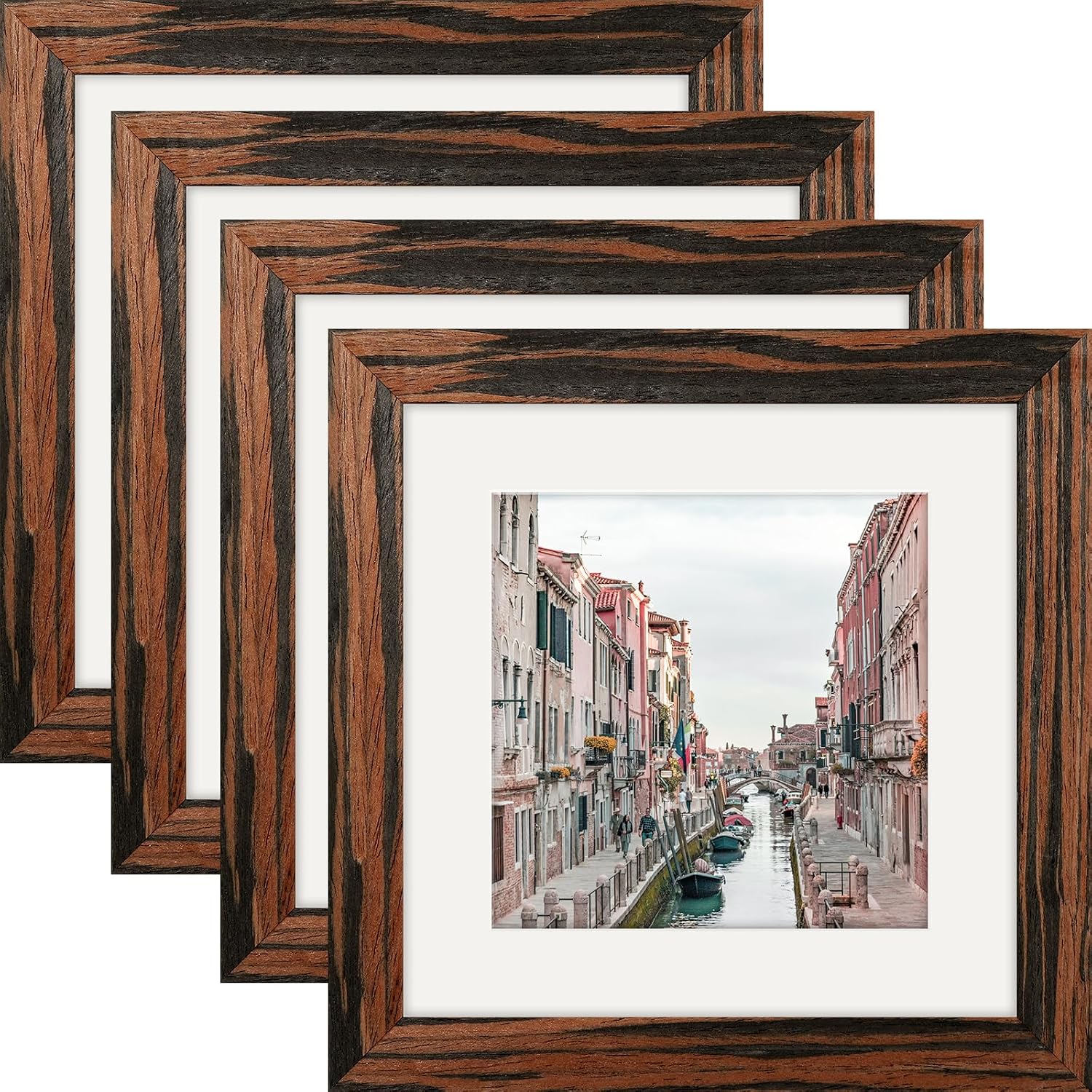 WUTL 8x8 Black Picture Frames Square