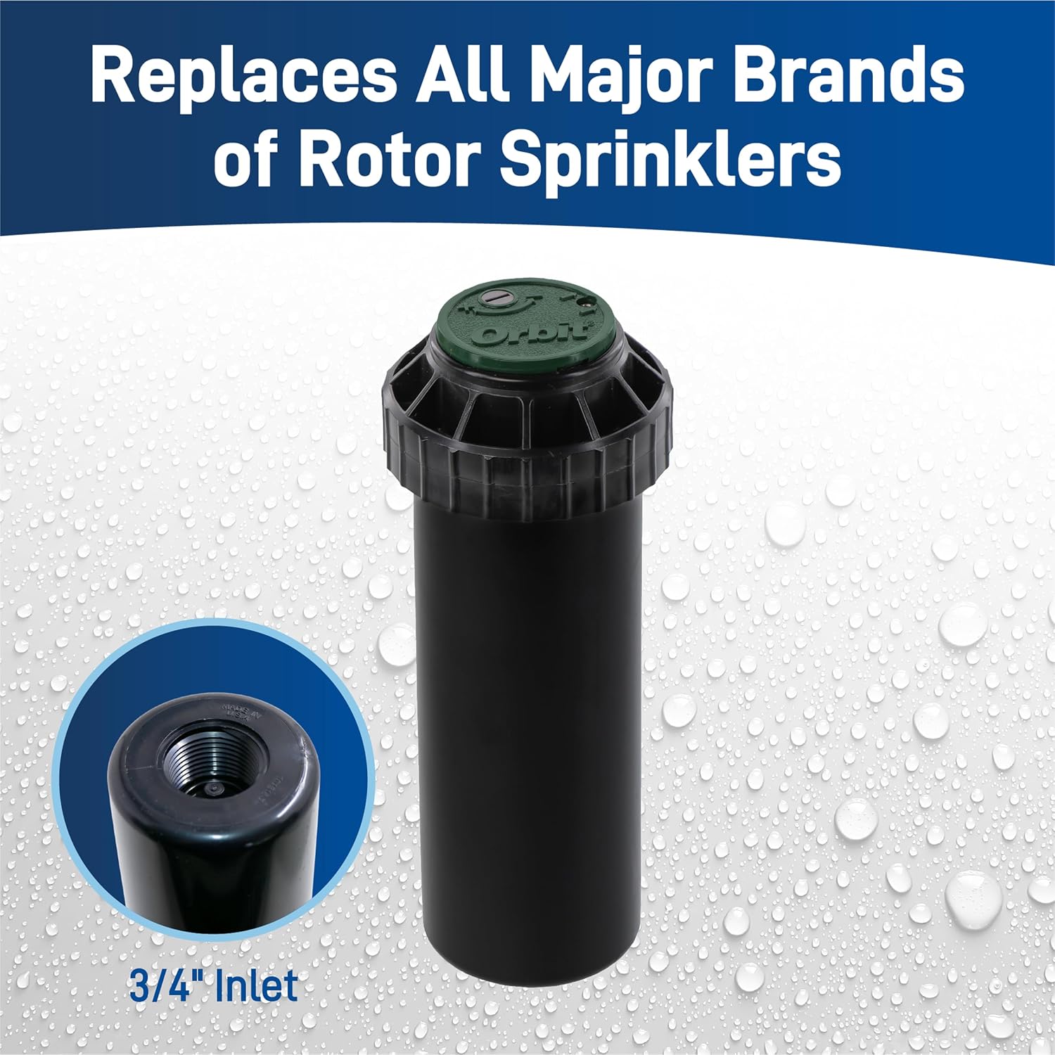 Orbit 55461 Voyager Screw Top Gear Drive Rotor Water Sprinkler Head