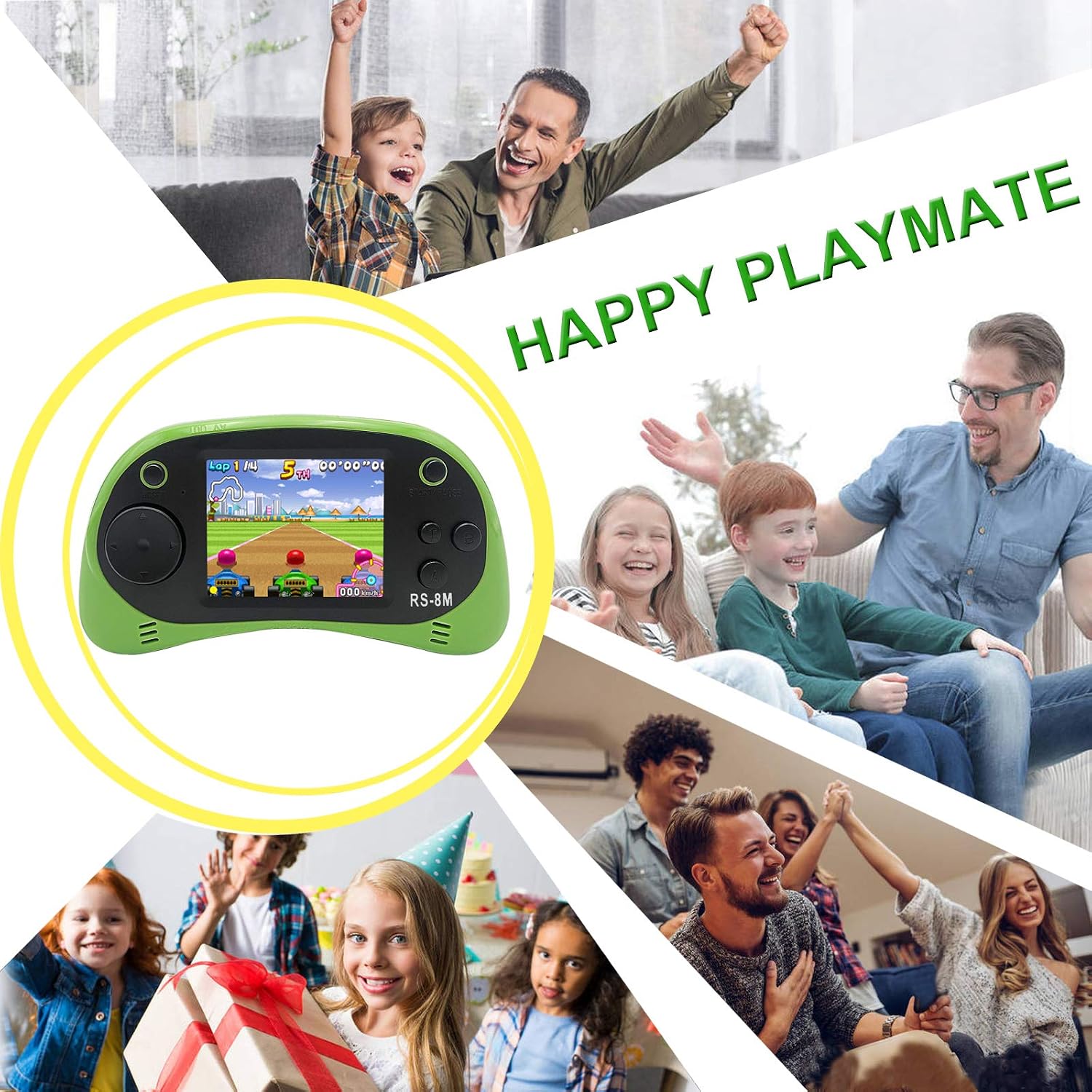 Kids Handheld Portable Video Game Player with 200 Games - 16 Bit 2.5 Inch Screen Mini Retro Electronic Machine for Boys Girls