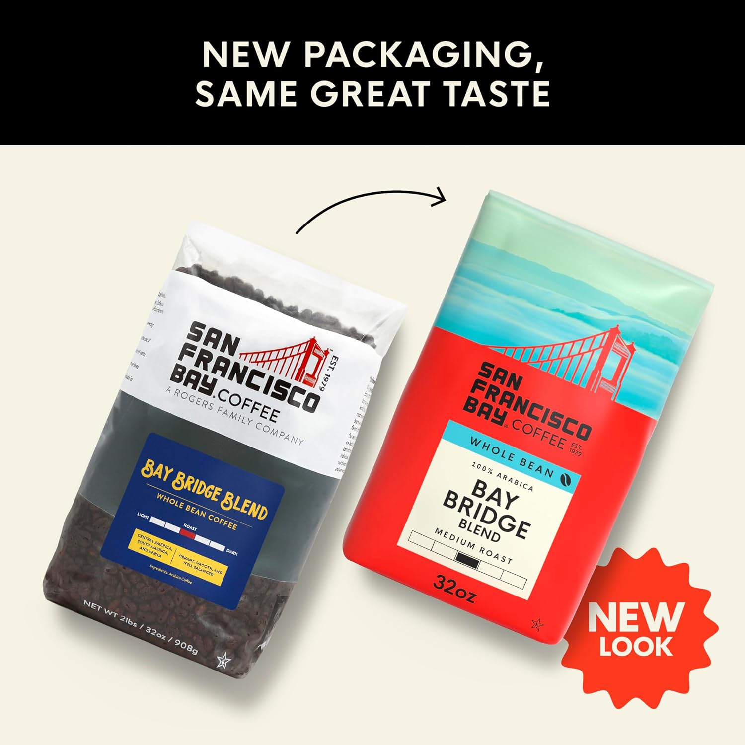 San Francisco Bay Coffee French Roast Whole Bean Coffee, 2 lb bag