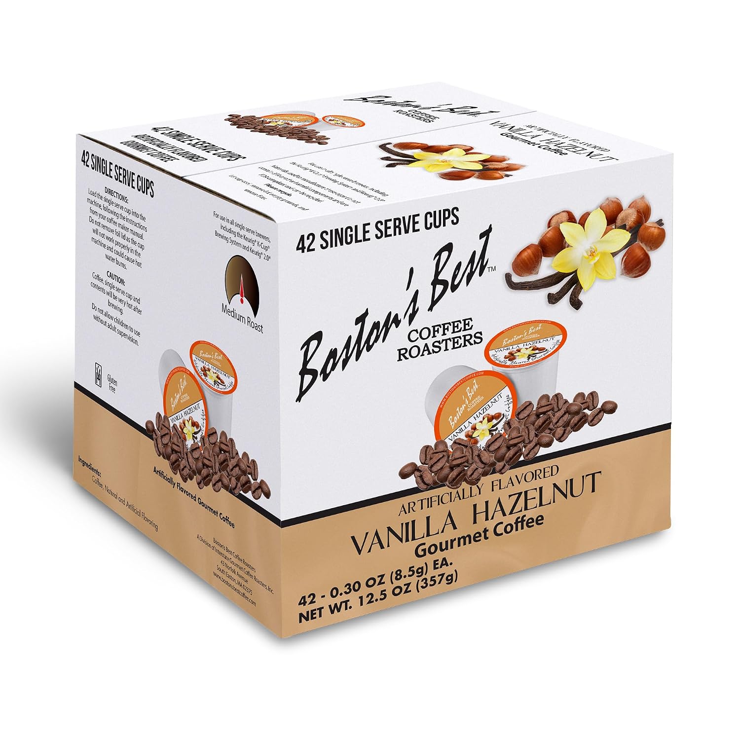Boston’s Best - Aloha Coconut Flavored Delicious Gourmet Coffee Compatible with Keurig Coffee Maker, 1 Count (42 Single Serve Cups)