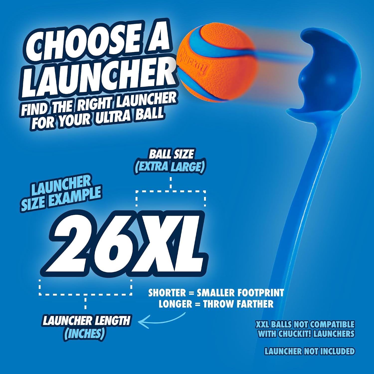 Chuckit! Ultra Ball Dog Toy - Size Large - For Dogs 60-100 lbs - Made from Durable Rubber - Super Bouncy - Floats in Water - 3-inch Diameter - Pack of 1