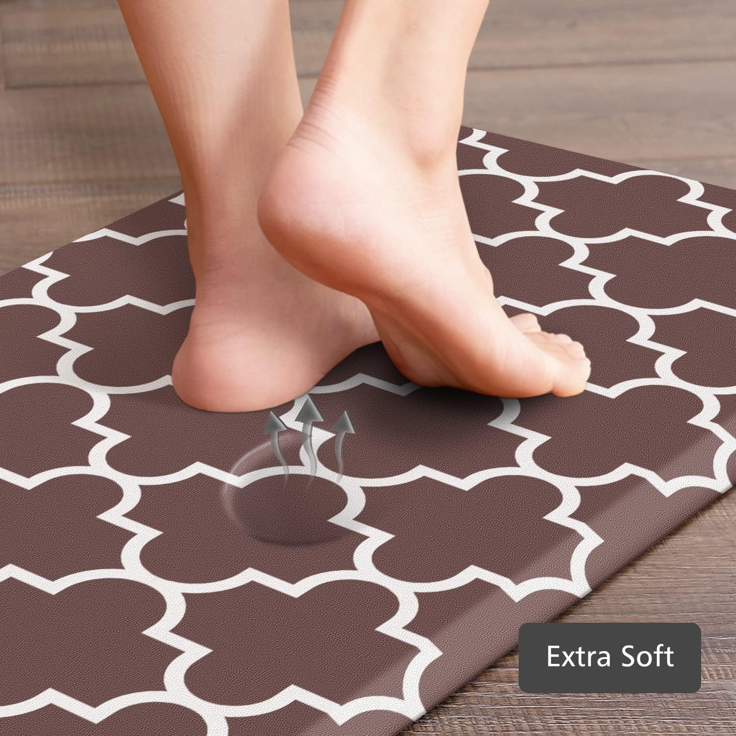 KMAT Kitchen Mat Set of 2,Cushioned Anti-Fatigue Kitchen Mats for Floor
