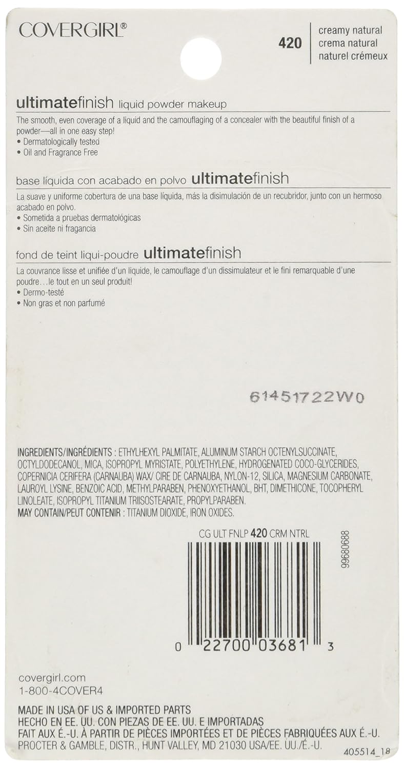 COVERGIRL Outlast All-Day Ultimate Finish Foundation, Classic Ivory