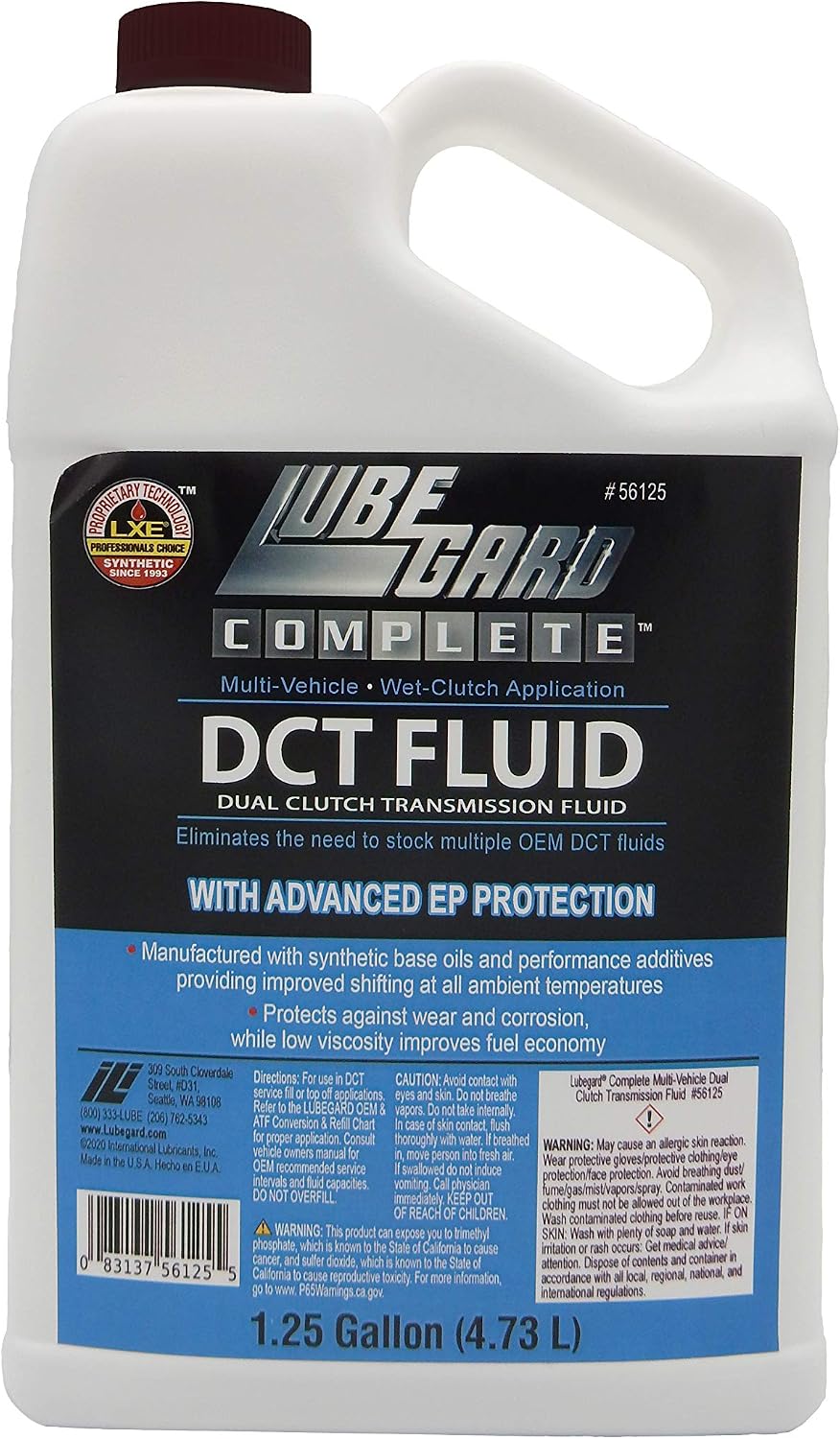 Lubegard 56032 Complete Multi-Vehicle DCT Transmission Fluid, 32 oz. | Dual Clutch Transmission Fluid for Wet Clutch Application
