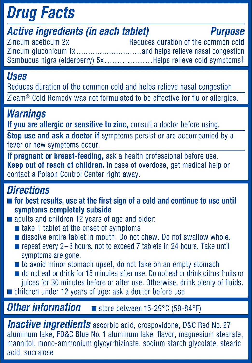 Zicam Cold Remedy RapidMelts, Citrus, 25 Count