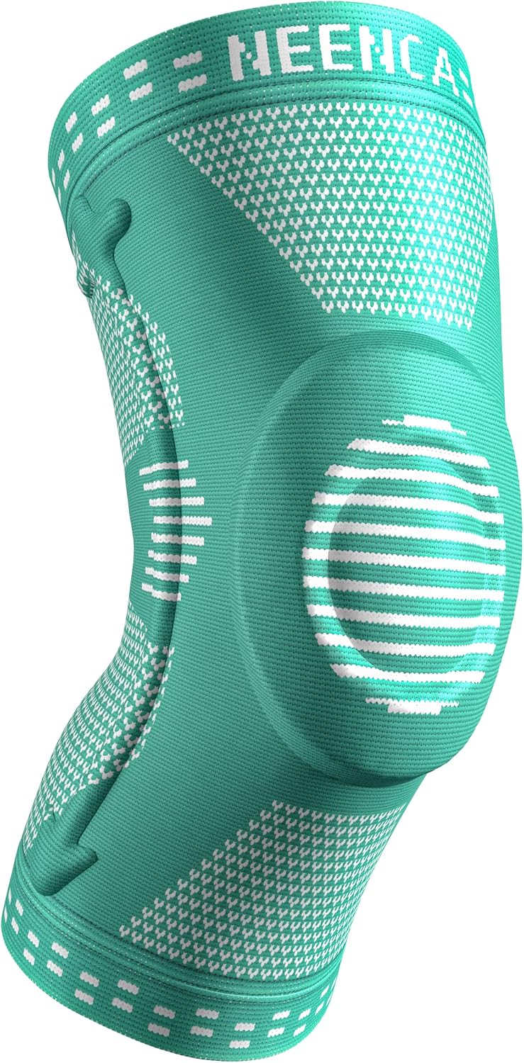 NEENCA Knee Braces for Knee Pain Relief, Compression Knee Sleeves with Patella Gel Pad & Side Stabilizers, Knee Support for Weightlifting, Running