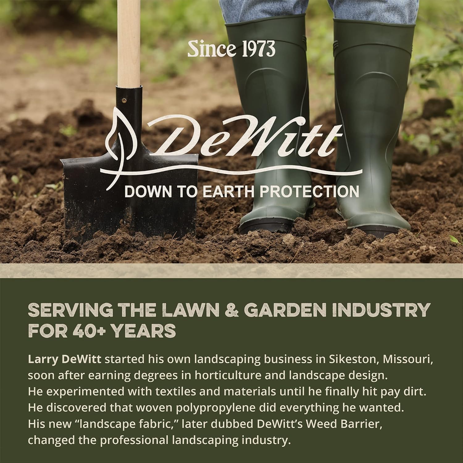 Dewitt Pro-5 Weed Barrier Fabric 5 oz, 6 x 250 Feet – Heavy-Duty | Woven Landscape Ground Cover Mat for Raised Garden Bed, Greenhouse Gardening, Outdoor Landscaping, and Commercial Planting