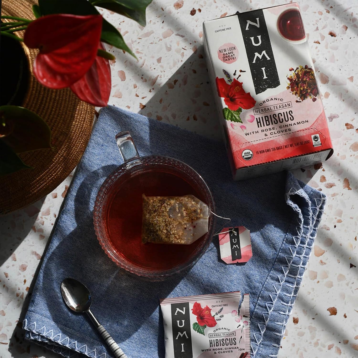 Numi Organic Gunpowder Green Tea – 54 Green Tea Bags – Bold, Smooth Flavor, Packed with Antioxidants, Naturally Energizing, Microplastic-Free Tea Bags
