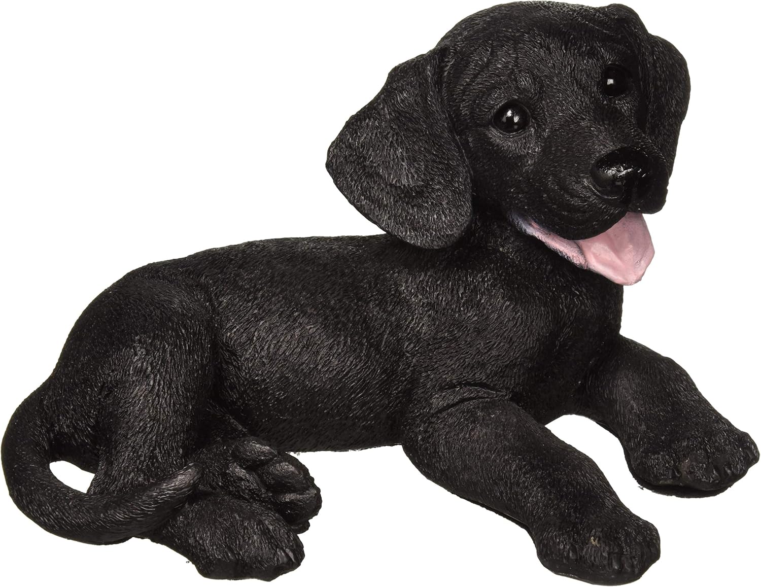 Design Toscano Labrador Retriever Dog Indoor/Outdoor Garden Statue, 9 Inch Wide, 15 Inch Tall, Cast Stone Resin, Black Painted Finish