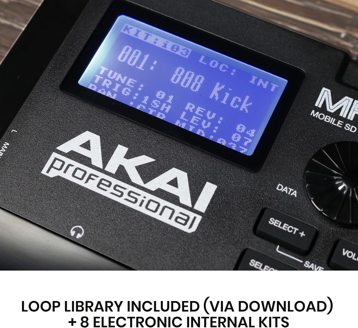Akai Professional MPX8 USB MIDI Sample Pad Controller | 8 Velocity-Sensitive Pads, MIDI Connectivity, SD Card Slot, for Sampling and Beat Making