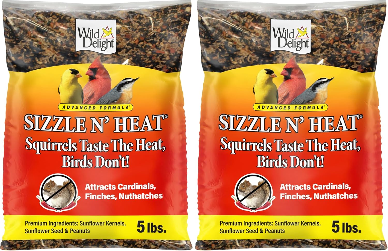 Wild Delight Deck, Porch N' Patio No Waste Bird Food, 5 lb, (374050)