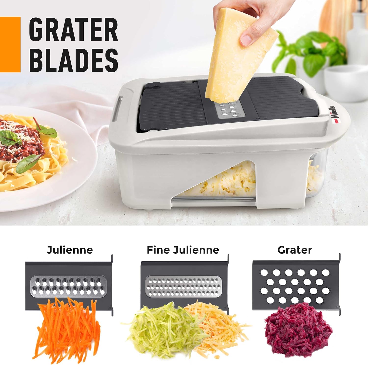 Mueller The Real Original Pro Vegetable Chopper & Mandoline Slicer, 10-in-1