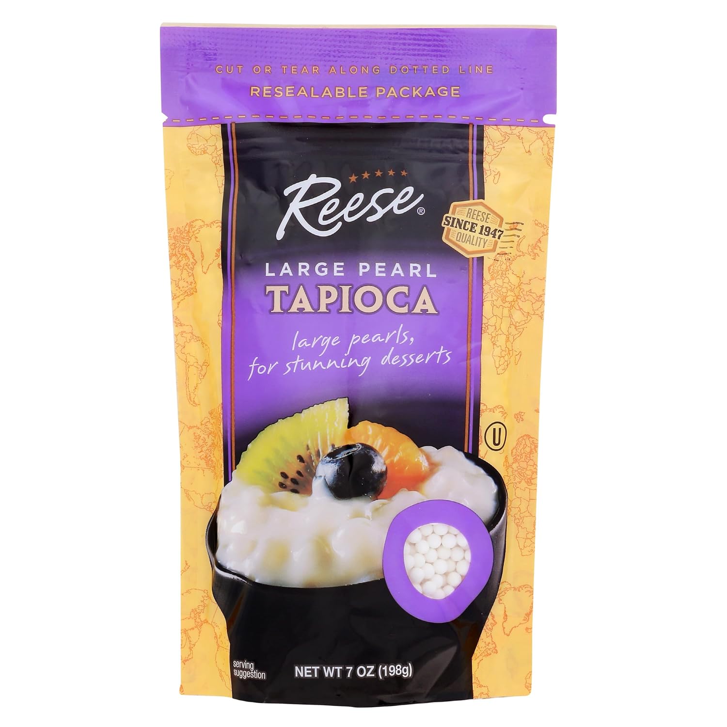 Reese Large Pearl Tapioca, 7 Ounces (Pack of 6)