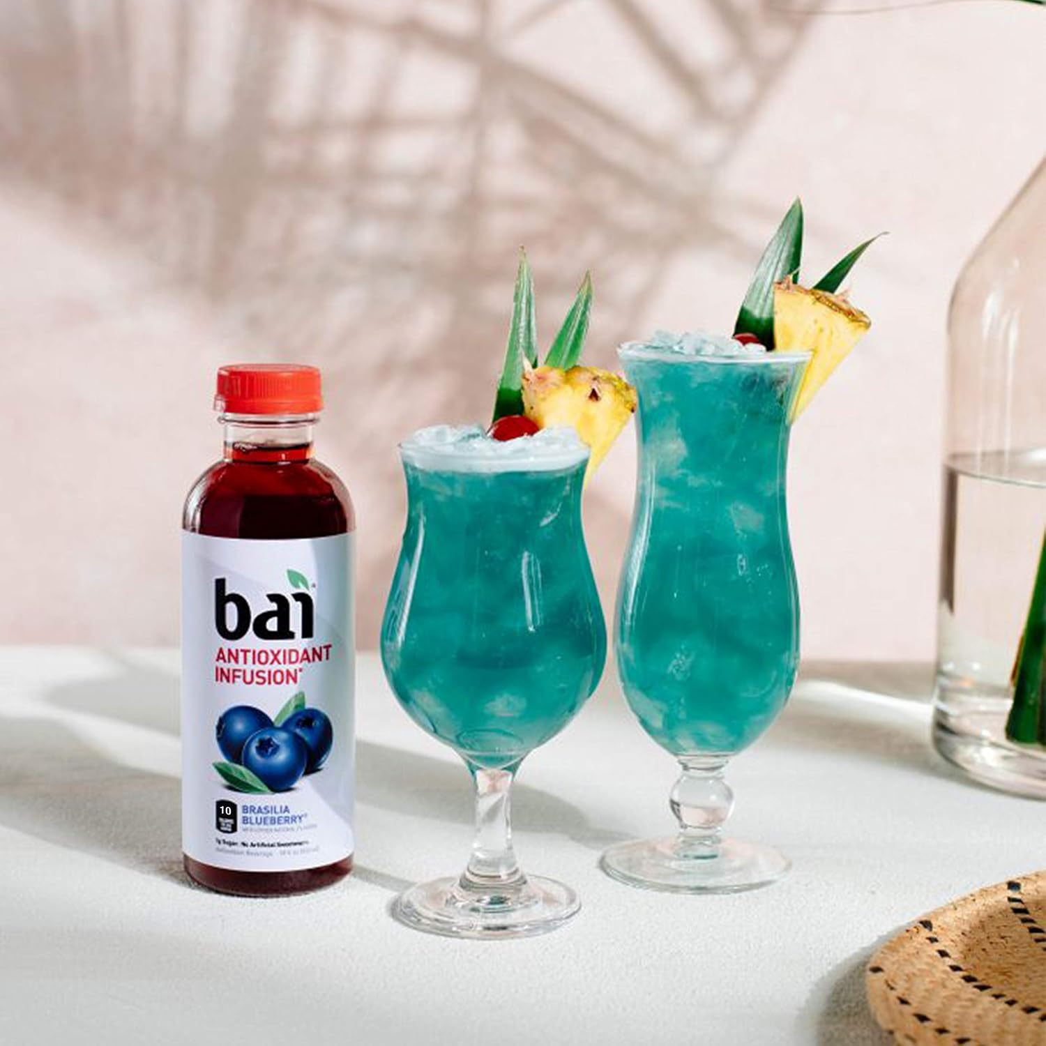 Bai Coconut Flavored Water Puna Coconut Pineapple, Antioxidant Infused, Coconut Pineapple Flavored Water Drink, 18 Fluid Ounce Bottles, 6 Count
