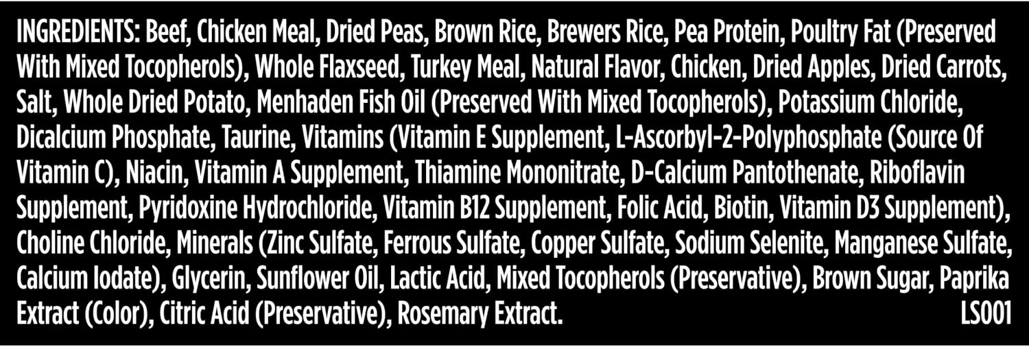 Nutrish Dish Dry Dog Food, Beef Recipe, 11.5 lb. Bag (Rachael Ray) | Made with Brown Rice and Veggies & Fruit Blend, Veterinarian Reviewed Formula, Complete & Balanced Nutrition For Dogs