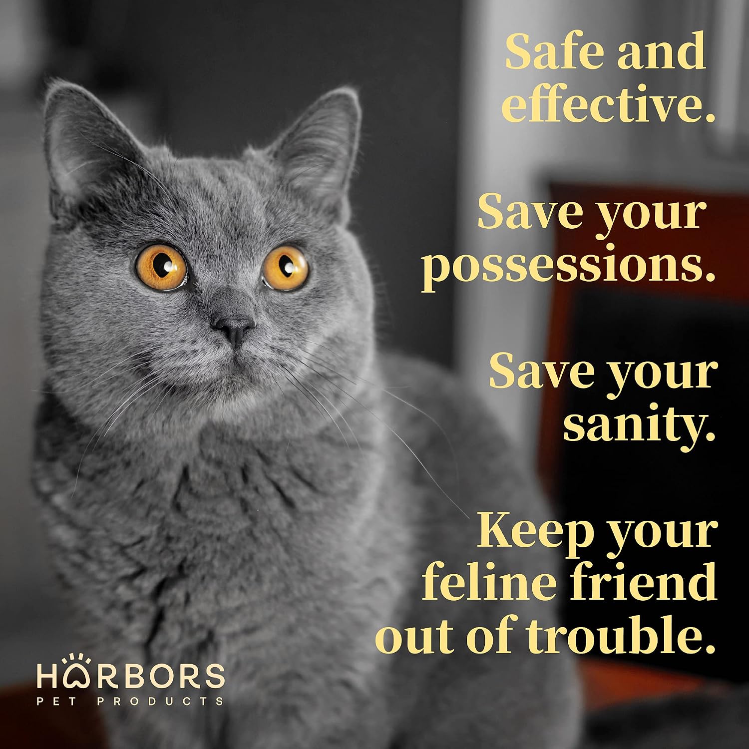 Harbors Cat Scratch and Chewing Deterrent Spray - 4 oz / 118 ml | Formulated with Essential Oils | 100% Satisfied or Return