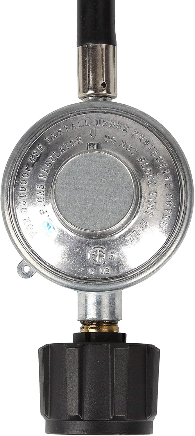 CAMPLUX 5 Ft Propane Regulator Hose, Replacement Part for Outdoor Gas Water Heater, 3/8" Female Flare Nut Max 80,000 BTU