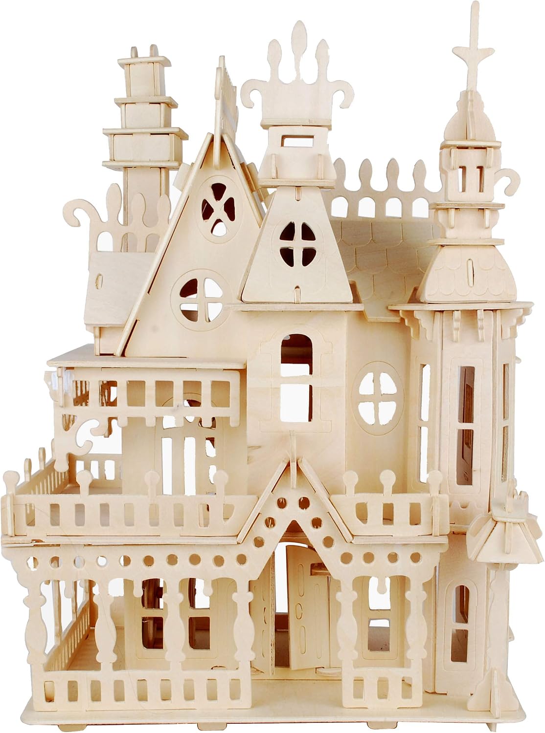 NWFashion Wooden Dream Dollhouse DIY Kits 3D Puzzle for Christmas Party Halloween House (Dream House)
