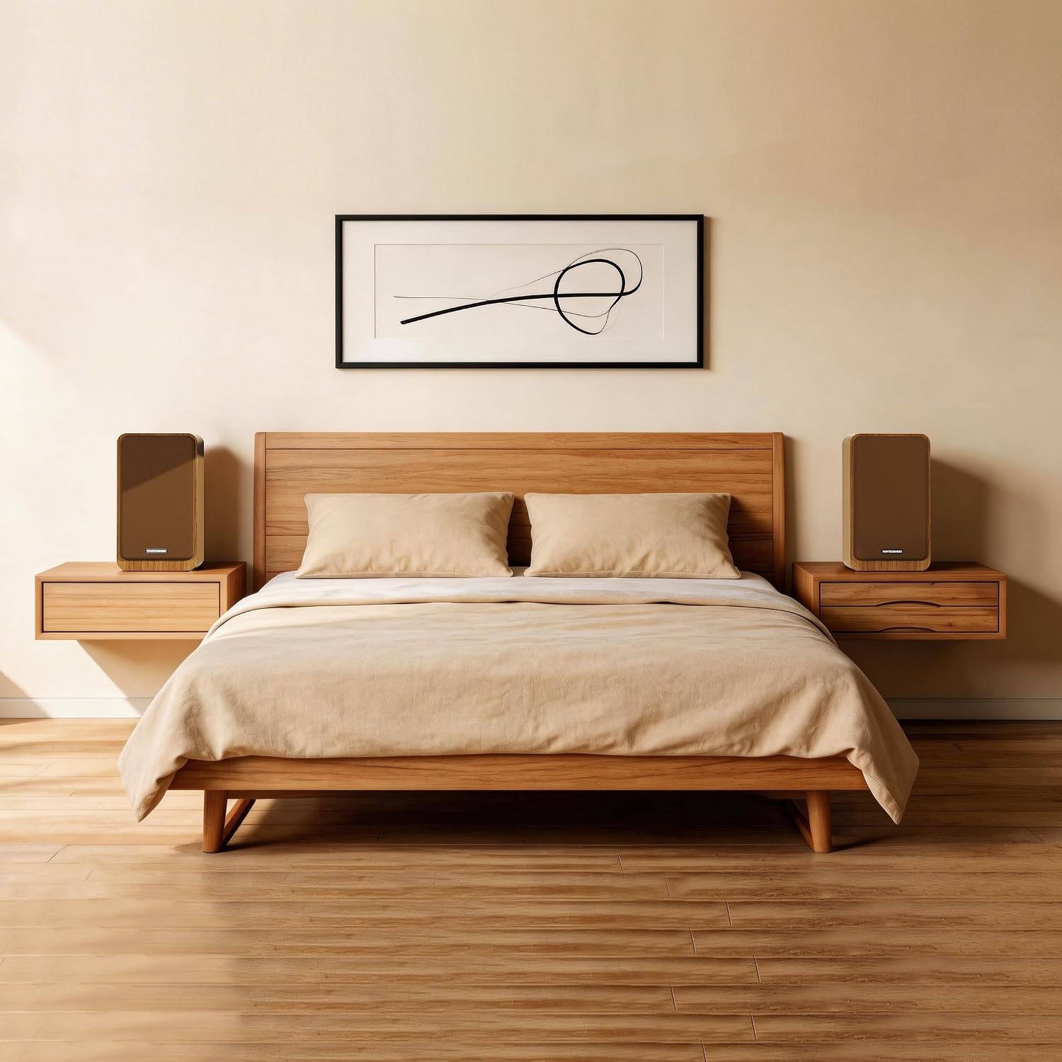 Powered Bookshelf Speakers - Studio Monitor Bookshelf Speakers 36W RMS - Active Bookshelf Speakers