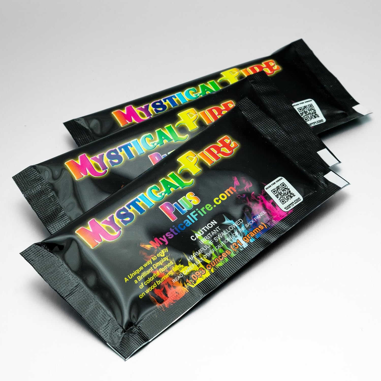 Mystical Fire PLUS Campfire Fireplace Colorant Packets (12 Pack, Mystical Fire Plus)