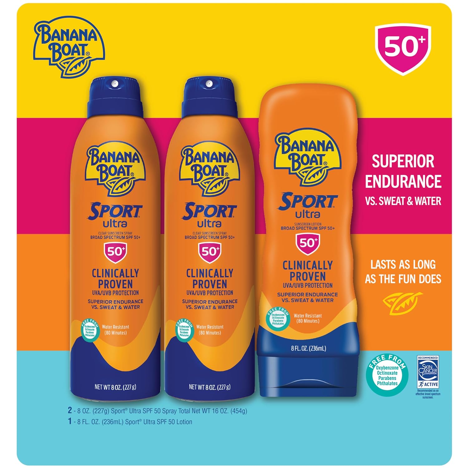 Banana Boat Sport SPF 100 Sunscreen Spray, 6 oz