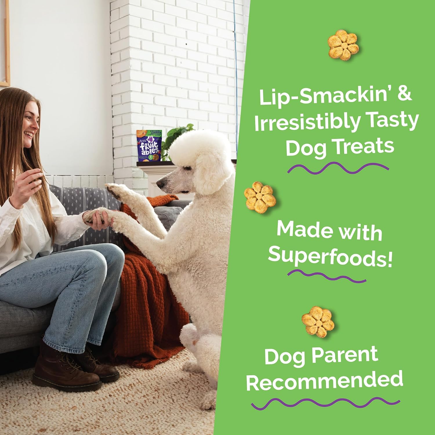 Fruitables Baked Dog Treats, Low Calorie Treats, Pumpkin & Banana, 7oz | Healthy Dog Treats, Training Treats, Crunchy Dog Biscuits, Limited Ingredient Recipe, Healthy Puppy Snacks, Made in USA
