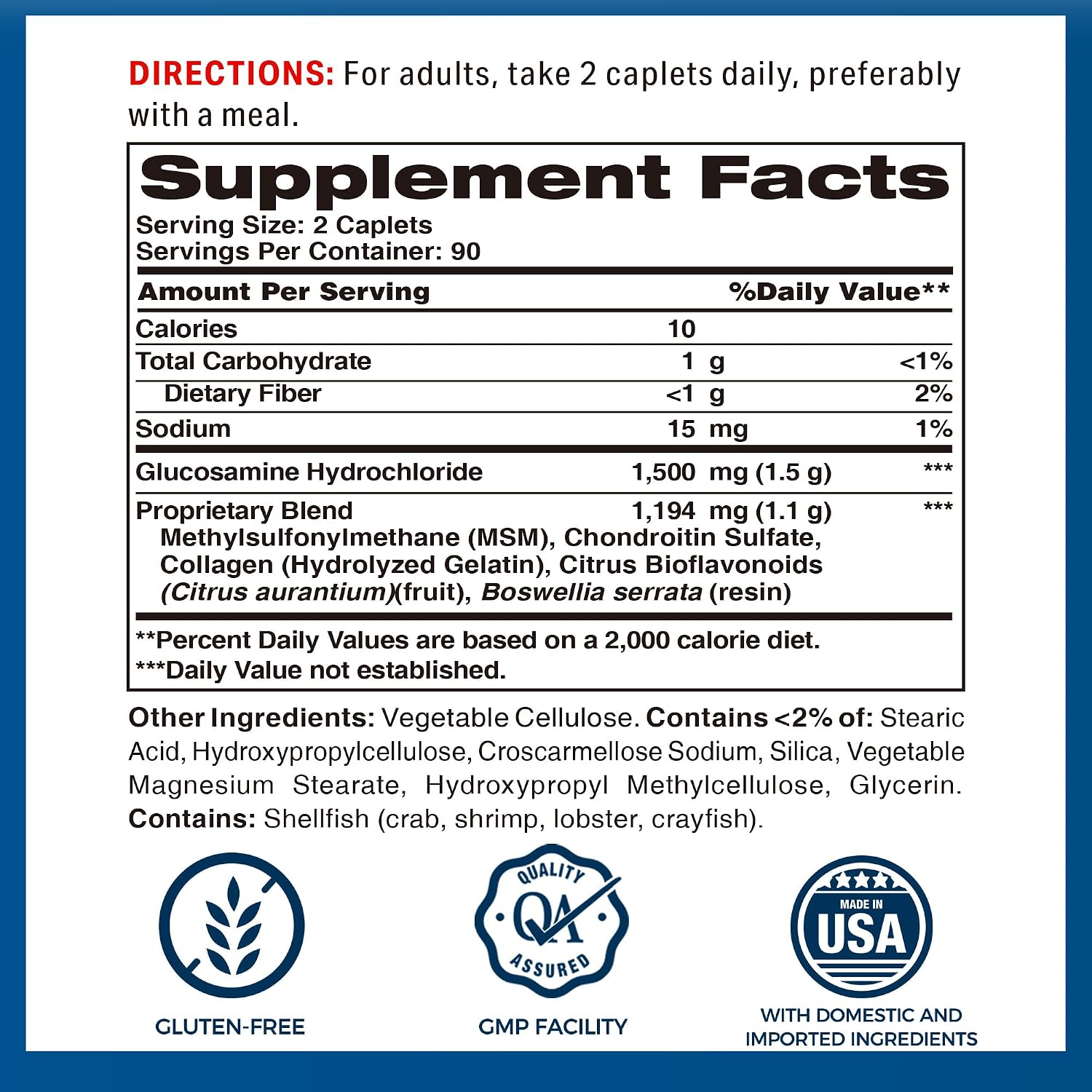 Vitamin World Triple Strength Joint Mover, Glucosamine Chondroitin with MSM | Joint Support Supplement, Collagen & Boswellia Serrata Extract, Support Joint Strength, Comfort & Flexibility, 270 Caplets