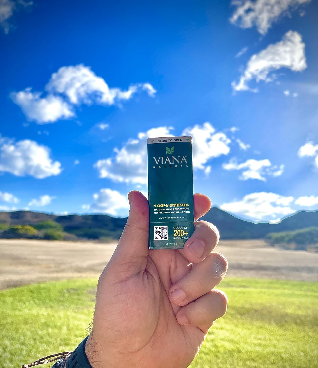 VIANA STEVIA – Ultra-Sweet, Super Compact granular stevia extract! 1 Pack = 230 Sachets | Easy Pour, Travel-Friendly Natural Sweetener