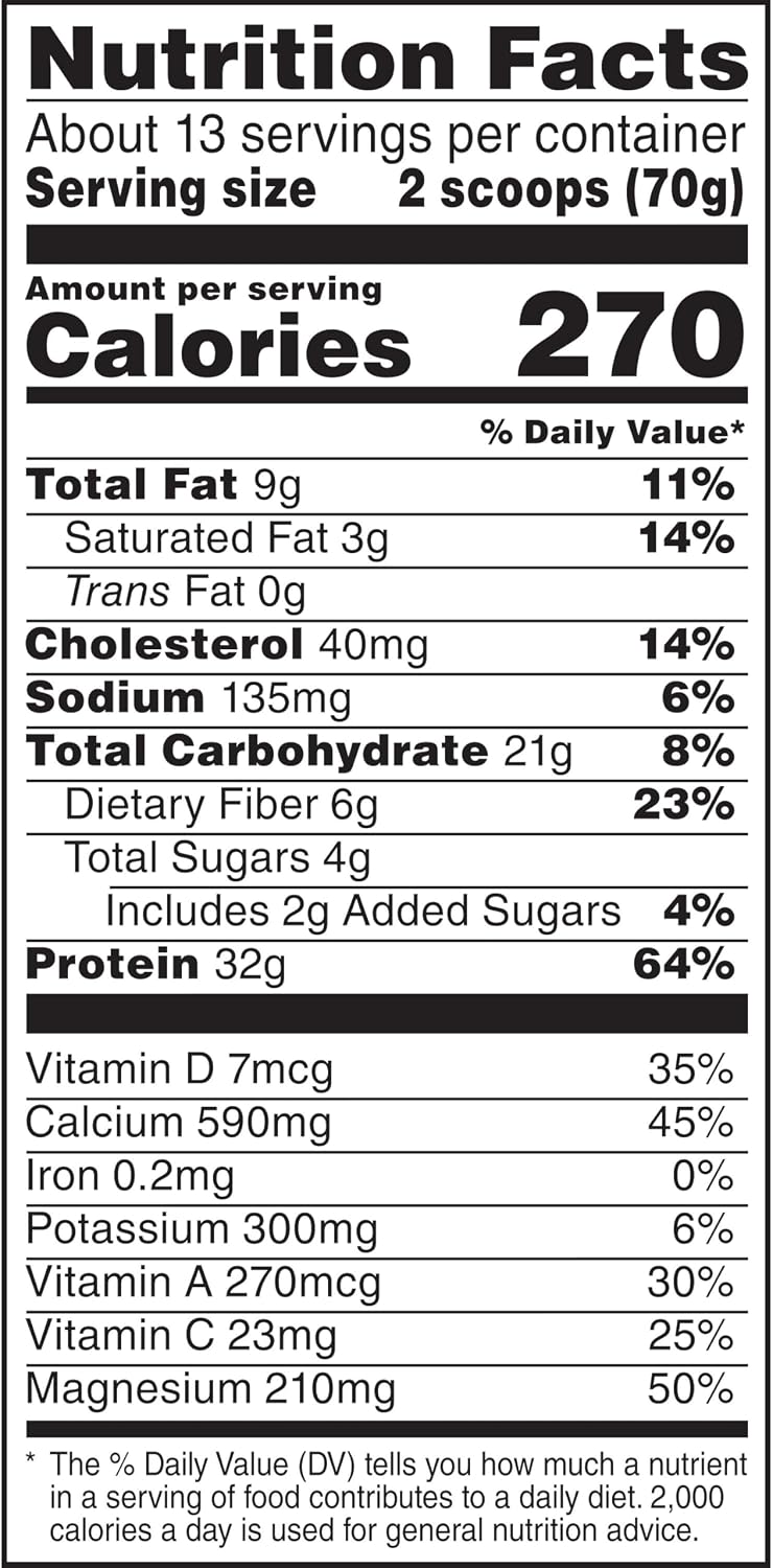 Muscle Milk Genuine Protein Powder, Chocolate, 4.94 Pound, 32 Servings, 32g Protein, 2g Sugar, Calcium, Vitamins A, C & D, NSF Certified for Sport, Energizing Snack, Packaging May Vary