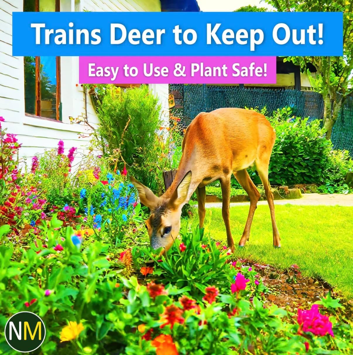 Nature's MACE Deer & Rabbit Repellent 25 lb Granules | Covers 25,000 Sq Ft, Repel Deer from Your Home & Garden, Deterrent, Safe to use Around Children, Plants, Produce.