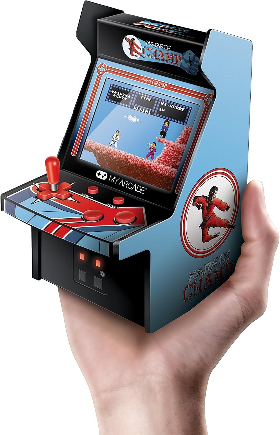 My Arcade Micro Player Mini Arcade Machine: Galaga Video Game, Fully Playable, 6.75 Inch Collectible, Color Display, Speaker, Volume Buttons, Headphone Jack - Electronic Games