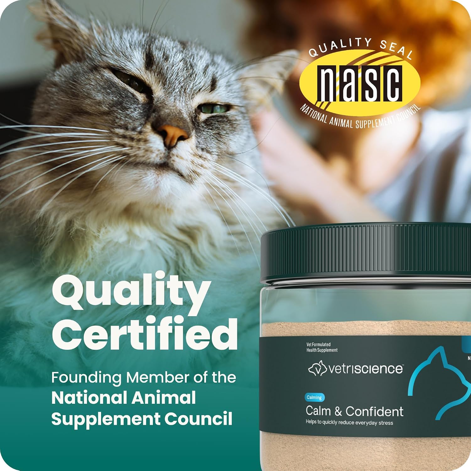 VetriScience Composure Calming Chews for Cats – Supports Relaxation & Balanced Behavior During Travel & Vet Visits, Daily Stress & Anxiety Support Supplement, Chicken Flavor, 30 Count