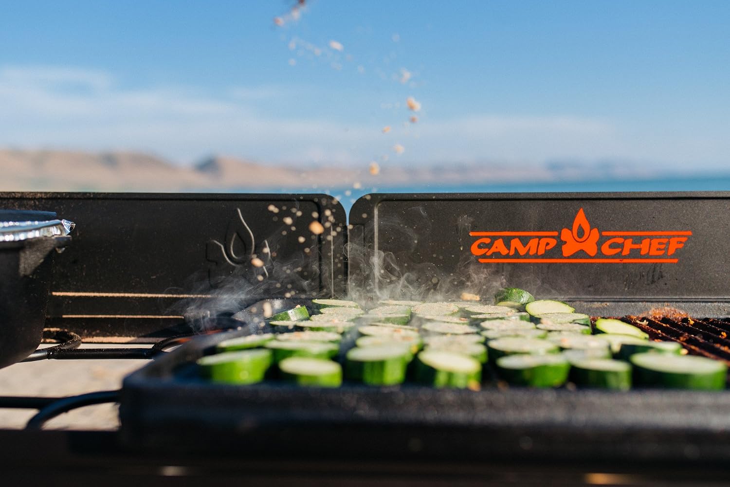 Camp Chef Cast Iron Griddle - 16 x 24, Non-Stick Grill/Griddle Sides