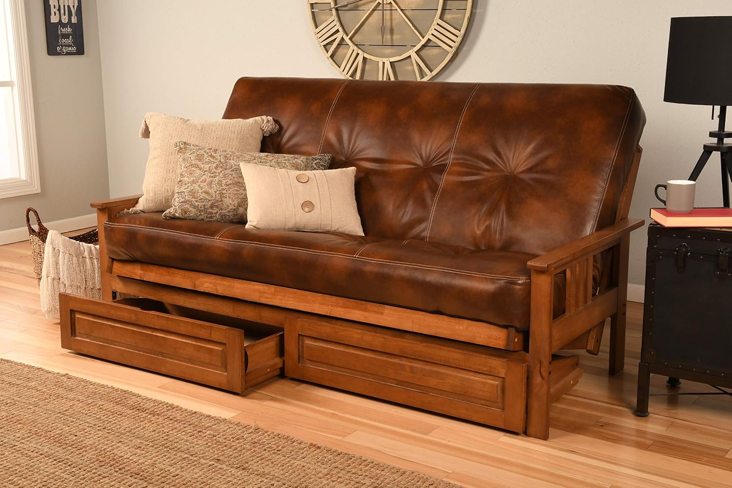 Kodiak Futons Monterey Futon Frame, No Drawers, Barbados