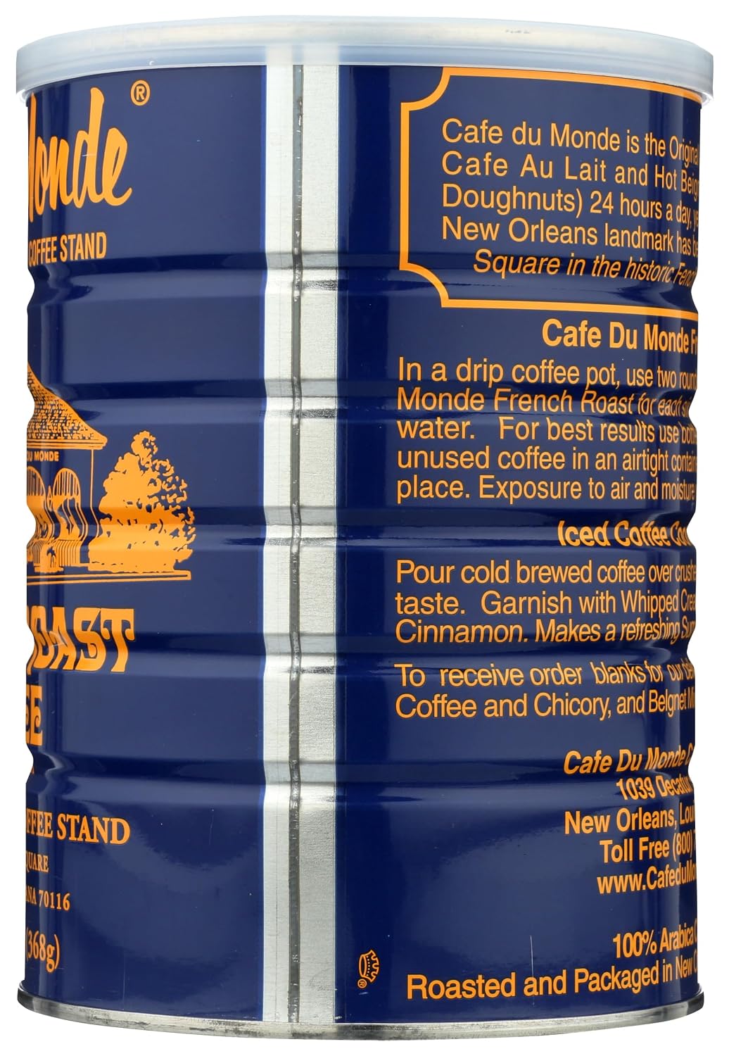 Cafe Du Monde French Roast Dark Coffee, 13 Ounce